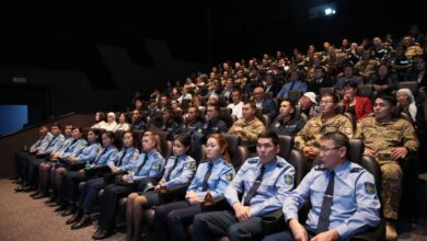 Түркістанда ерлікпен қаза тапқан қос батырдың ерлігіне арналған фильмдер таныстырылды