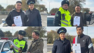 Проверка ПДД в Талдыкоргане: акция «Образцовый водитель» напомнила о безопасности