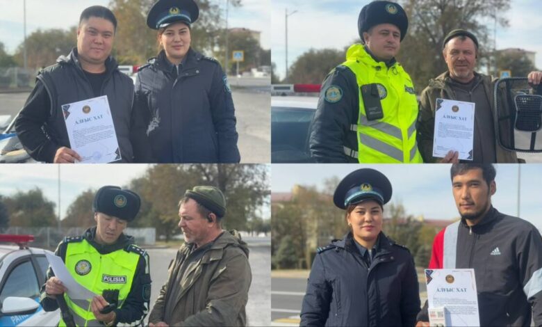 Проверка ПДД в Талдыкоргане: акция «Образцовый водитель» напомнила о безопасности