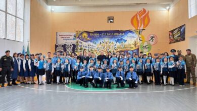Полицейский класс «Жас сақшы» в Алтае открылся перед Днем Республики