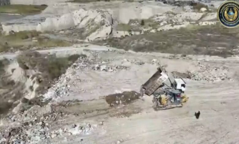 Дрон выявил 7 тонн незаконно выброшенных отходов в Туркестанской области